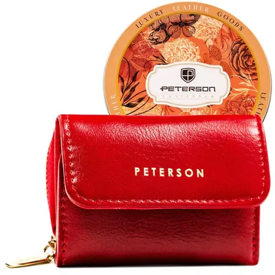 Portfel damski Peterson PTN 011-F-PUS czerwony