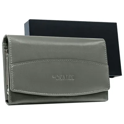 Portfel skórzany Cavaldi szary RD-06-GCL