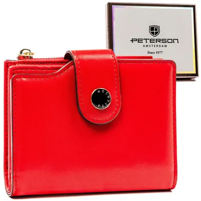 Portfel damski Peterson PTN 012-JI czerwony