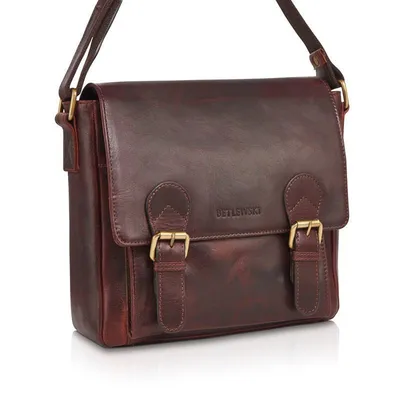 Torba skórzana BETLEWSKI TBS-301 BRAZOWY