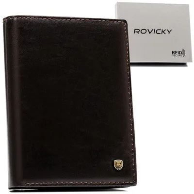 Portfel męski Rovicky N575-RVT c. brązowy