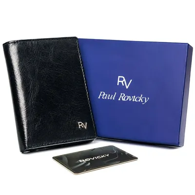 Portfel męski czarny Rovicky RV-7680056-9-8688 BL