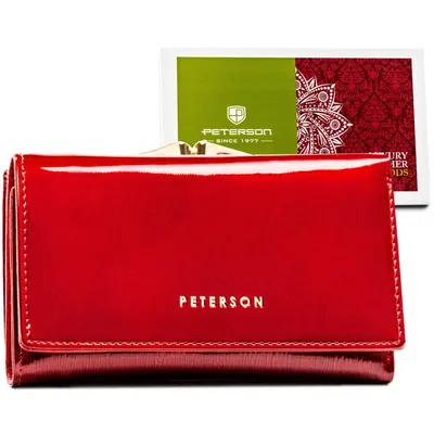 Portfel damski Peterson PTN 55020-SH czerwony