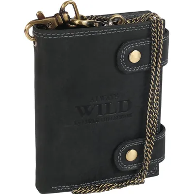 Portfel skórzany Always Wild 2901-BIC BLACK czarny