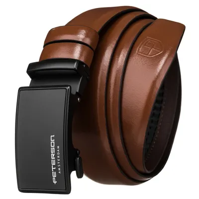 Pasek męski Peterson PTN A004 BROWN brązowy