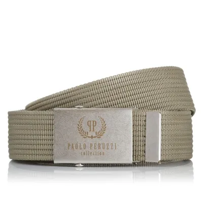 Pasek parciany PAOLO PERUZZI PW-06-95 khaki