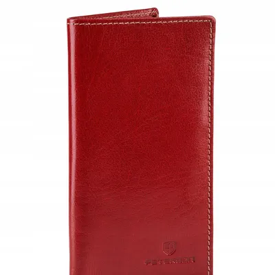 Portfel damski czerwony slim Peterson PTN 359-2-3-1