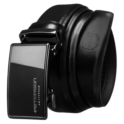 Pasek męski Peterson PTN A003 BLACK czarny
