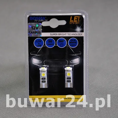 ŻARÓWKA /4144/12V LED 3xSMD T10 WHITE CANBUS 2szt