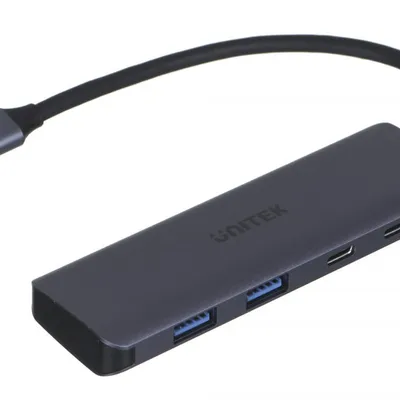 UNITEK HUB USB-C 3.1, 2X USB-A, 2X USB-C, 5 GBPS