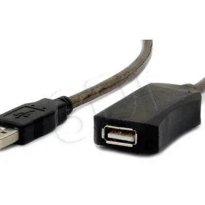 Kabel GEMBIRD UAE-01-5M (USB 2.0 M - USB 2.0 F; 5m; kolor czarny)
