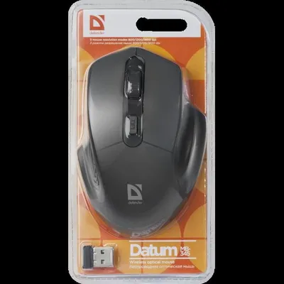 DEFENDER MYSZ DATUM MB-345 RF OPTICAL 1600DPI 4P CZARNA 52345 BEZPRZEWODOWA