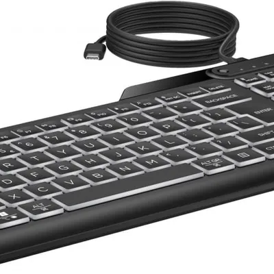 HP Klawiatura 405 Multi-Device podświetlana przewodowa 7N7C1AA