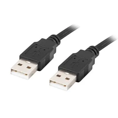 LANBERG KABEL USB-A 2.0 M/M 1M CZARNY CA-USBA-20CU-0010-BK