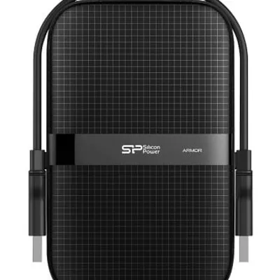 Dysk zewnętrzny HDD Silicon Power Armor A60 (2TB; 2.5"; USB 3.2; 5400 obr/min; Black; SP020TBPHDA60S3A)