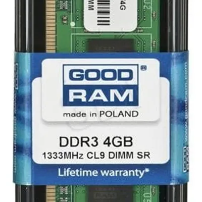 Pamięć GoodRam PC1333 GR1333D364L9S/4G (DDR3 DIMM; 1 x 4 GB; 1333 MHz; CL9)