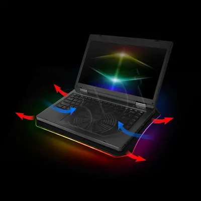 Podkładka chłodząca pod laptop Thermaltake Massive 20 RGB CL-N014-PL20SW-A (19 cali; 1 wentylator)