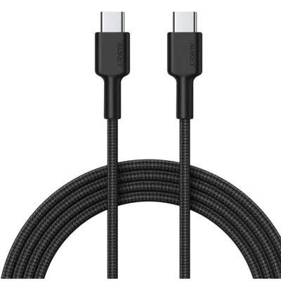 AUKEY KABEL USB-C 2.0, QC 18W, OPLOT, 0,9M, CZARNY