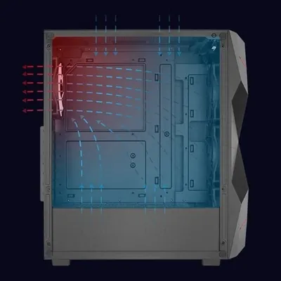 Obudowa AEROCOOL PGS VOLCAN-G-BK-v1