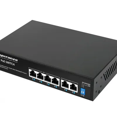 ESPERANZA SWITCH 6-PORTOWY POE 10/100M 60W SPINNER ENS105