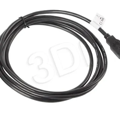 Kabel Lanberg CA-USBA-10CC-0018-BK (USB 2.0 M - USB 2.0 M; 1,8m; kolor czarny)