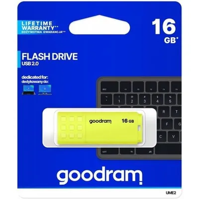 Pendrive GoodRam UME2 UME2-0160Y0R11 (16GB; USB 2.0; kolor żółty)