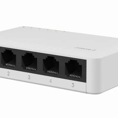 GEMBIRD SWITCH DESKTOP GIGABIT LAN (5X 10/100/1000MBPS) BIAŁY