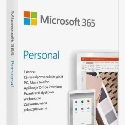 Microsoft 365 Personal PL (1 osoba.; 5 urządzeń ; 12 miesięcy; wersja fizyczna; Polska) (EP2-32454)