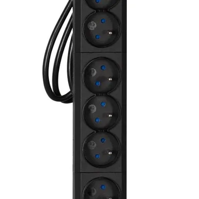 Listwa przeciwprzepięciowa Activejet COMBO/12gn/3m/cz (12 x UTE; 10 A (2500 W); 3m; kolor czarny)