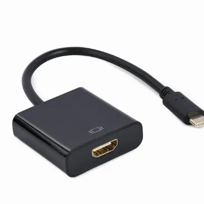 GEMBIRD ADAPTER NA KABLU USB TYP-C DO HDMI 4K 60HZ, 15CM, CZARNY