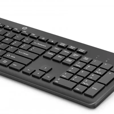 Zestaw klawiatura + mysz HP 230 Wireless Mouse and Keyboard Combo bezprzewodowe czarne 18H24AA