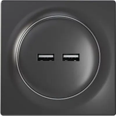 FIBARO Gniazdo USB Walli N USB Outlet antracyt