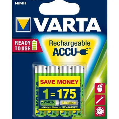 Zestaw akumulatorków AAA VARTA Ready2Use 56703101404 (800mAh ; Ni-MH)