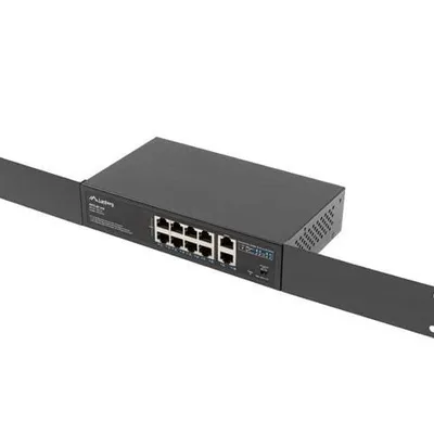 LANBERG SWITCH POE+ RACK 10"/19" (8X 100MB/S POE+, 2X 1GB/S) RSFE-8P-2GE-120