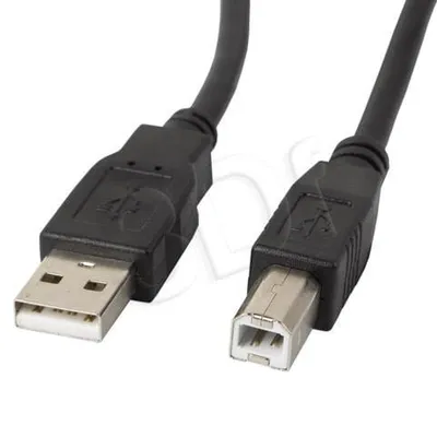 Kabel Lanberg CA-USBA-10CC-0050-BK (USB 2.0 M - USB 2.0 typu B M; 5m; kolor czarny)