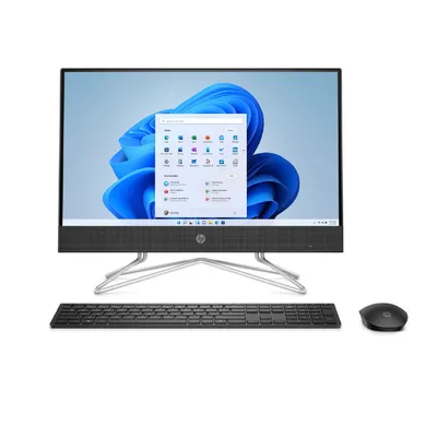 Komputer AIO HP 22-DD0153 Pentium J5040 | 8GB | SSD 256GB | 21.5"FHD | Win 11 | Webcam | BLACK | mysz + klawiatura