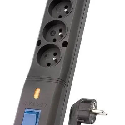 Listwa zasilająca Lestar LZ- 530 BW G-A 1966020000 (5 x Typ E z bolcem; 10 A; 1,5m; kolor czarny)