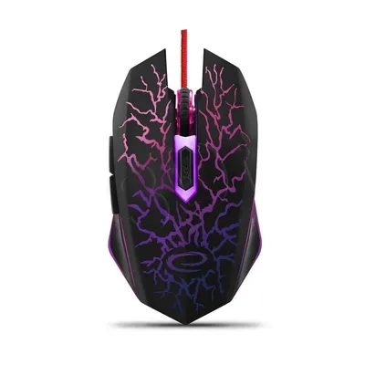 Mysz Esperanza Lightning EGM211R (optyczna; 2400 DPI; kolor czarny)