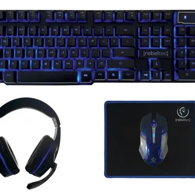 REBELTEC ZESTAW DLA GRACZY 4W1 KL+MY+PA+SŁ SHERMAN
