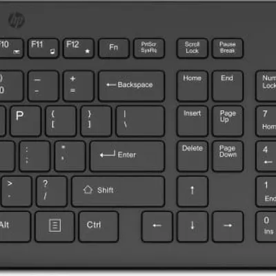 Zestaw klawiatura + mysz HP 150 Wired Mouse and Keyboard przewodowe czarne 240J7AA