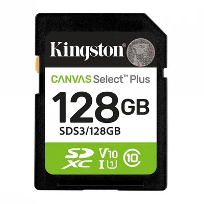 KINGSTON SDXC 128GB Canvas Select Plus Gen3 150MB/s