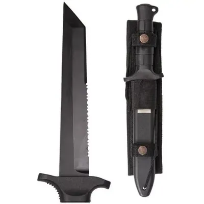 Nóż Mil-Tec German Combat Knife Black 2000 stal 440