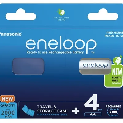 PANASONIC ENELOOP AA 2000mAh 4 szt + CASE