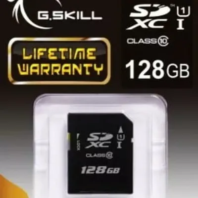 G.SKILL SDXC 128GB CLASS 10 UHS-I FF-SDXC128GN-U1