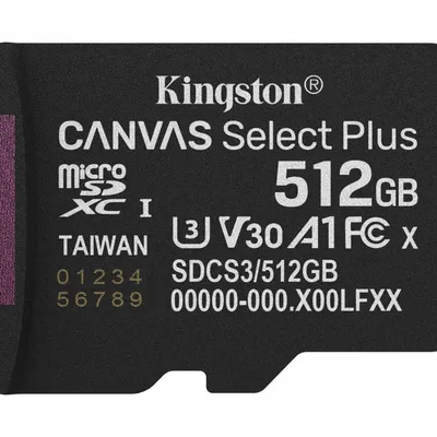 KINGSTON microSDXC 512GB Canvas Select Plus Gen3