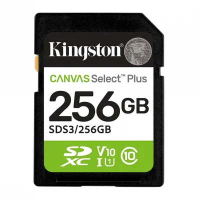 KINGSTON SDXC 256GB Canvas Select Plus Gen3 150MB/s