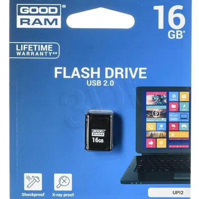 Pendrive GoodRam Piccolo UPI2-0160K0R11 (16GB; USB 2.0; kolor czarny)
