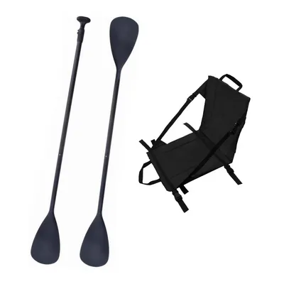 Zestaw Wiosło SUP/Kajak John Paddle V2 170-210/225cm + Siedzisko Kajakowe John Paddle do Deski SUP Czarne