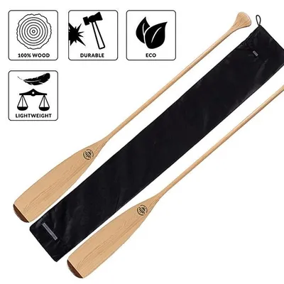 Pagaj John Paddle Beavertail Sosnowy + pokrowiec Bag Pro (komplet: 2 pagaje + 1 pokrowiec)