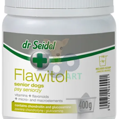 FLAWITOL dla psów seniorów Preparat witaminowo-mineralny z flawonoidami z winogron 400g